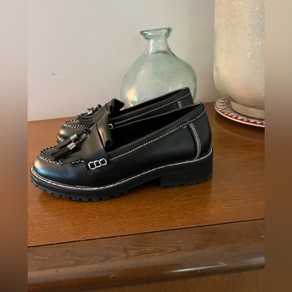 Black Tassel Loafers - Picture 2 of 7